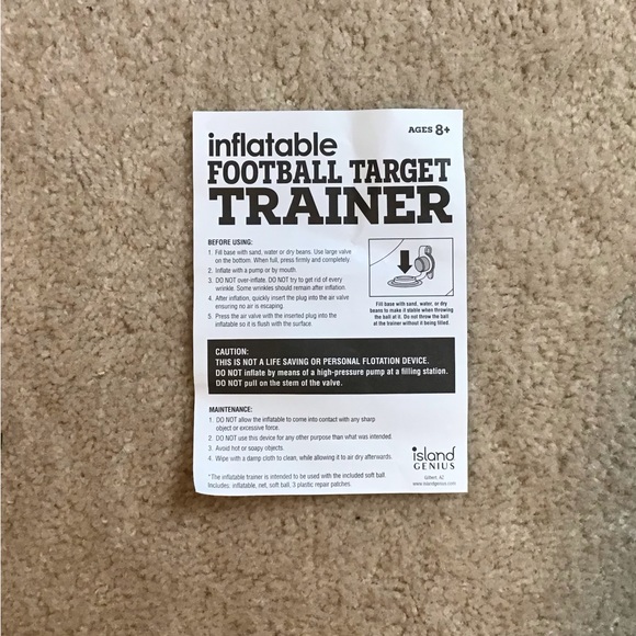 Inflatable football target trainer. - Picture 7 of 7